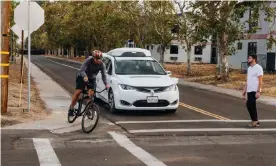  ??  ?? Currently, 94% of serious road accidents in the US are caused by human error; Waymo believes that driverless cars will make the roads safer. Photograph: Waymo