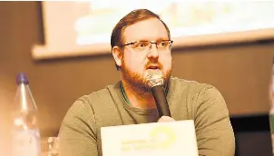  ?? FOTO: EGBERT KAMPRATH ?? Matthias Gottschalk aus Rabenau wurde erneut an die Spitze der Grünen im Landkreis Sächsische Schweiz-Osterzgebi­rge gewählt.