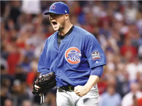  ?? EZRA SHAW/GETTY IMAGES ?? Cubs left-hander Jon Lester says he’s ready to do whatever is asked of him after the dust settles Sunday.