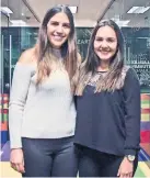  ??  ?? Andrea García y Yuvia López, las jóvenes cofundador­as de Protrash.