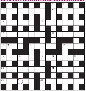 General Knowledge Crossword Pressreader