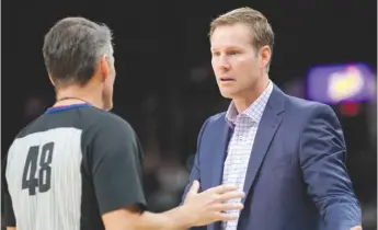  ??  ?? Bulls coach Fred Hoiberg ought to be on solid ground in terms of job security these days. | DARREN ABATE/ AP