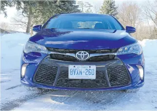  ??  GRAEME FLETCHER/DRIVING ?? Toyota’s Camry has a more muscular stance that reflects improved road manners.