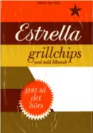  ?? ?? Det första smaksatta chipset i Sverige var Estrellas grillchips.