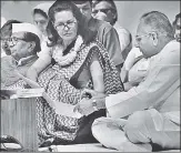  ?? HT ARCHIVE ?? Sonia Gandhi at the AICC session in 1998, the year she took over as the president of the Congress.