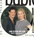  ??  ?? ABI EVER AFTER With fiancé Ari