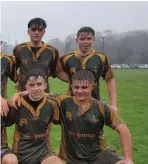  ??  ?? Listowel RC’s U-18s girls after their victory over Shannon/St Mary’s; (left) the U-18 boys after a hard-fought battle on the club’s Kerry Group pitch and (below) mini girls at their first all-girls blitz recently