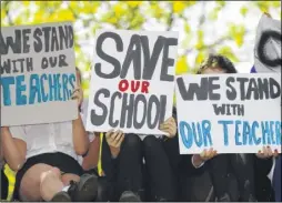  ??  ?? Jane Robinson, head of Simon Langton Girls School, was at centre of row after announcing it was planning to convert to academy status, which led to pupils walking out of class in protest