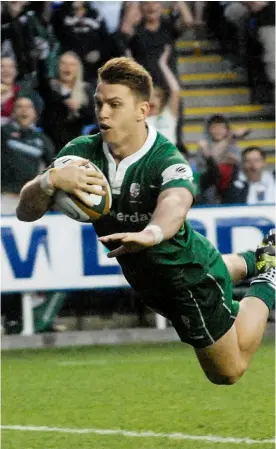  ??  ?? Alex Lewington plans to bring lots of energy to Friday’s game against the Sharks