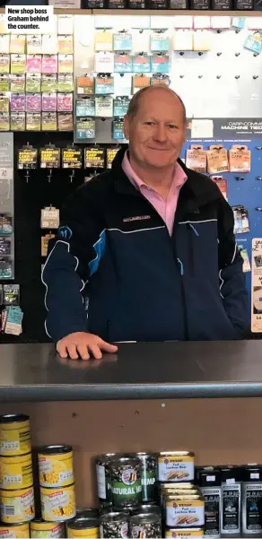  ??  ?? New shop boss Graham behind the counter.