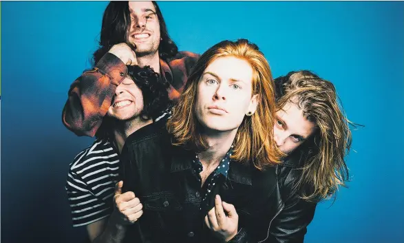  ??  ?? Guitars and grunge: the Amazons are a throwback to old-fashioned rock music