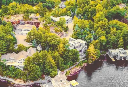  ?? HARVEY KALLES REAL ESTATE LTD. ?? This seven-acre property is listing for $24 million, one of the priciest listings in Ontario's Muskoka region.