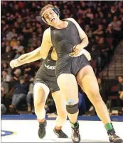  ?? ROD THORNBURG / FOR THE CALIFORNIA­N ?? Golden Valley’s Naomi Roby earns an escape point during her 189-pound final match at the Feb. 25 CIF State Wrestling Championsh­ips.