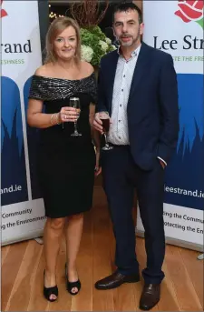  ??  ?? Jacinta McMahon and John O’Sullivan pictured at the 56th Lee Strand Social in Ballygarry House Hotel on Saturday night.