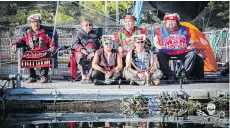  ?? FACEBOOK/THE CANADIAN PRESS ?? The Marine Harvest fish farm on Swanson Island, near Alert Bay, has been a site of First Nations protest.