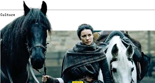  ??  ?? TIME AFTER TIME Caitriona Balfe, star of Outlander, based on the Diana Gabaldon fantasy series about a nurse from 1945 transporte­d back to 1743 Scotland.