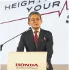  ?? ?? Honda Cars Philippine­s, Inc. (HCPI) President Masahiko Nakamura