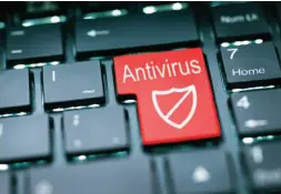  ??  ?? It’s important that you keep your antivirus software up to date.