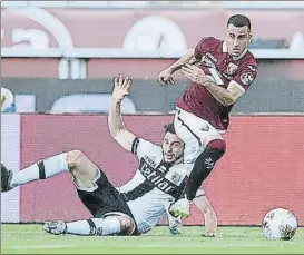  ?? FOTO: TORINO ?? Velocidad
Berenguer avanza con balón en el partido frente al Parma