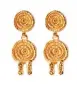  ??  ?? 2 SPARKLE Solar Halo gold-plated
earrings, $375,
Lucy Folk.