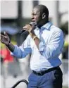  ?? EMILY MICHOT ?? Former gubernator­ial candidate Andrew Gillum says the Democratic Party will take on Republican attacks in 2020.