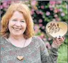  ??  ?? Jane Fraser, right with chainsaw, and above with handcrafte­d bowl