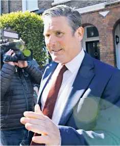  ??  ?? Sir Keir Starmer promised to rebuild Labour’s “red wall” but the uncomforta­ble truth gnawing away at his team is that there is no guarantee former Labour voters will return