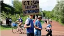  ??  ?? Anti-Tönnies-Proteste in Gelsenkirc­hen im Sommer 2020