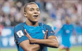  ?? FOTO: EFE ?? Kylian Mbappé marcó ante Holanda y podría ser titular hoy ante Luxemburgo