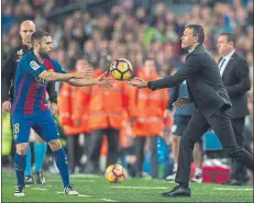  ?? FOTO: PERE PUNTÍ ?? La relación de Jordi Alba con Luis Enrique no acabó muy bien