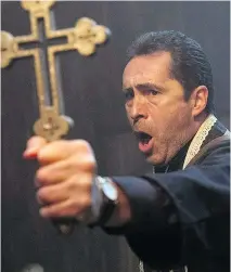  ?? PHOTOS: WARNER BROS. ?? Mexican actor Demián Bichir stars as Father Burke in The Nun, a film with too little plot to fill even 96 minutes.