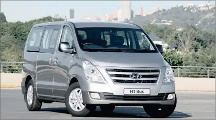  ??  ?? Spot the difference. 2016 model Hyundai H-1 Wagon features new alloy wheels and body-coloured grille slats.