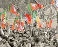  ??  ?? The story of Jai Shri Ram goes beyond the BJP in Bengal. It has become a tool of demarcatio­n against the patronisin­g attitude of the old elites who privilege ideology over the everyday experience of the subalterns
HT PHOTO