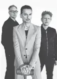  ?? ANTON CORBIJN ?? Andy Fletcher, left, Dave Gahan and Martin Gore.