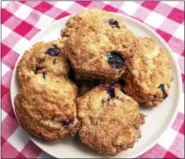  ?? ARNOLD GOLD — NEW HAVEN REGISTER ?? Blueberry scones photograph­ed at Jones Family Farms’ Harvest Kitchen in Shelton.