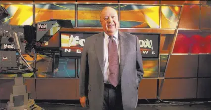  ?? JIM COOPER/ASSOCIATED PRESS FILE ?? Roger Ailes resigned as CEO of Fox News last week amid allegation­s of sexual harassment.