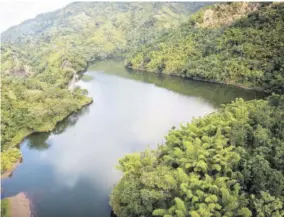  ?? ?? An aerial view of the Hermitage Dam in St Andrew