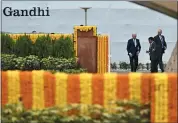  ?? KENNY HOLSTON — THE ASSOCIATED PRESS ?? U.S. President Joe Biden arrives at the Rajghat, a Mahatma Gandhi memorial, where G20 leaders will paying their respects, in New Delhi, India, Sunday.