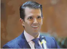  ?? AP FILE PHOTO ?? TRUMP JR.: President’s eldest son gets the Dumb and Dumber award for his meeting with a Russian lawyer.
