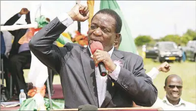  ??  ?? President Emmerson Mnangagwa