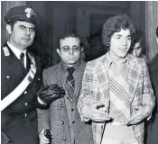  ??  ?? Pelosi, right, during his murder trial in 1976; and, far right, the film director Pier Paolo Pasolini who, shortly before his death, had just finished making a shocking film about fascism