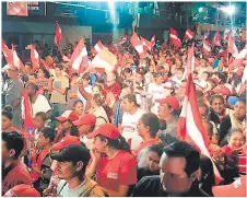  ??  ?? El político dijo que los liberales no se doblegan ante nadie.