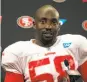  ?? D. Ross Cameron / The Chronicle ?? Elvis Dumervil has 99 sacks in 12 seasons in the NFL.