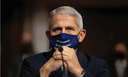  ?? Photograph: Getty Images ?? Dr Anthony Fauci testifies before a Senate committee in September. Fauci also told CBS the White House had been controllin­g his media appearance­s.