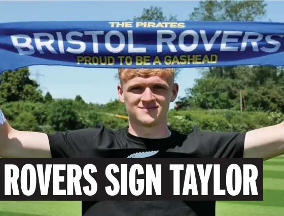  ?? Picture: Bristol Rovers FC ?? New Bristol Rovers signing Connor Taylor, who has joined on a season-long loan from Stoke City