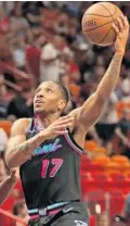  ?? JOHN MCCALL/SUN SENTINEL ?? Rodney McGruder’s defensive prowess and ability to play off the ball offensivel­y make him ideal in working with the first unit, coach Erik Spoelstra said.