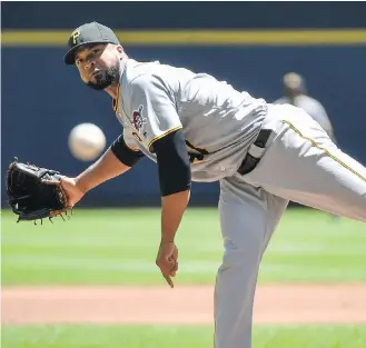  ?? BENNY SIEU/THE ASSOCIATED PRESS ?? The Toronto Blue Jays on Monday acquired Francisco Liriano from the Pittsburgh Pirates. The veteran lefty will immediatel­y join the team’s starting rotation, manager John Gibbons said.