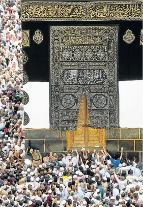  ?? Picture: REUTERS ?? away, for the peak of hajj today. At Mina, an expanse of white fireproof tents can accommodat­e 2.6 million pilgrims. Last September, Mina was the scene of the worst disaster in hajj history, when more than 2 300 people died during a stampede as...