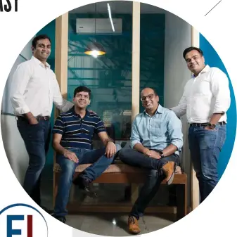  ??  ?? (From left) Manish Lunia, Ritesh Jain, Abhishek Kothari and Deepak Jain