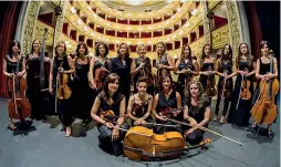  ?? ?? Concerto grosso L’Orchestra Femminile del Mediterran­eo, a Cremona il 16 ottobre